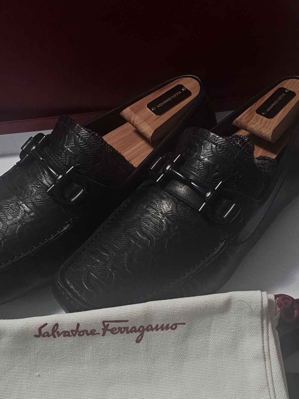 Salvatore Ferragamo Black Leather Bit Loafers - Men's
